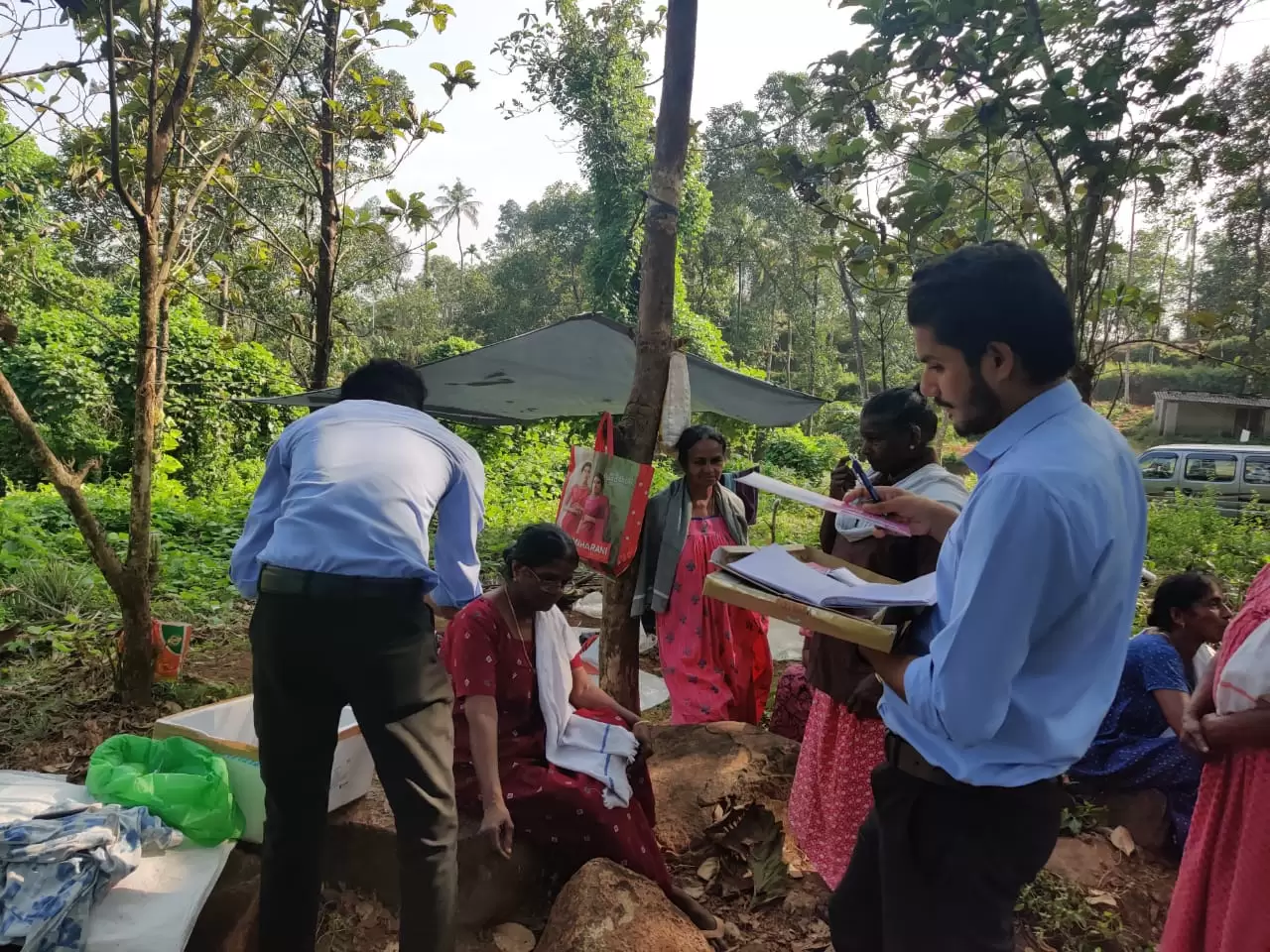 Screening camp at Thazhuvankunnu